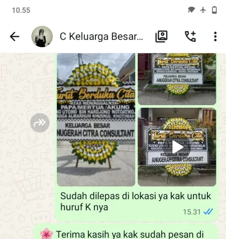 Pengiriman Papan Bunga Duka Tlahab Kledung